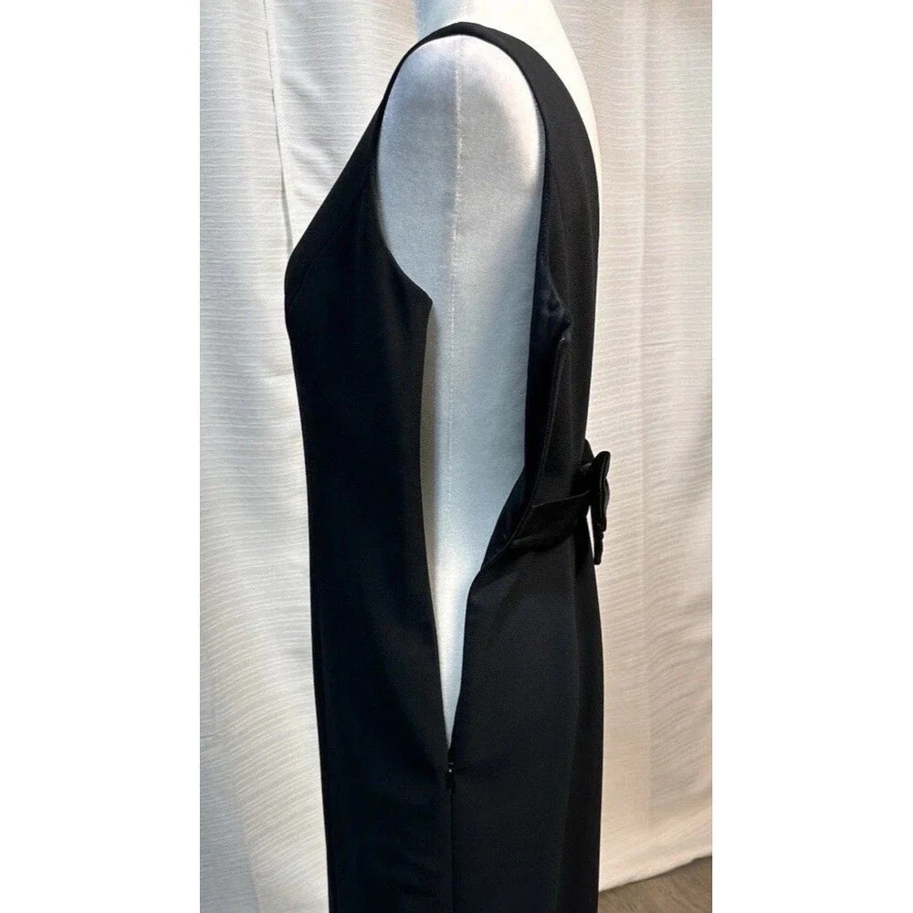 Vtg 1995 Laundry Shelli Segal 8 Dress Low Back Bow Audrey Hepburn Gown 90s Prom